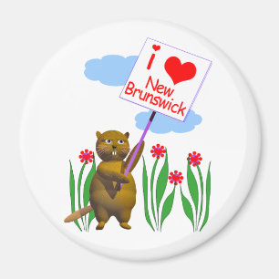Íman Canadense Beaver ama New Brunswick