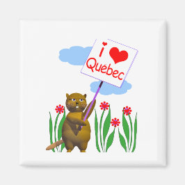 Íman Canadense Beaver Loves Quebec