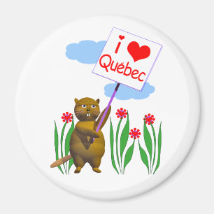 Íman Canadense Beaver Loves Quebec