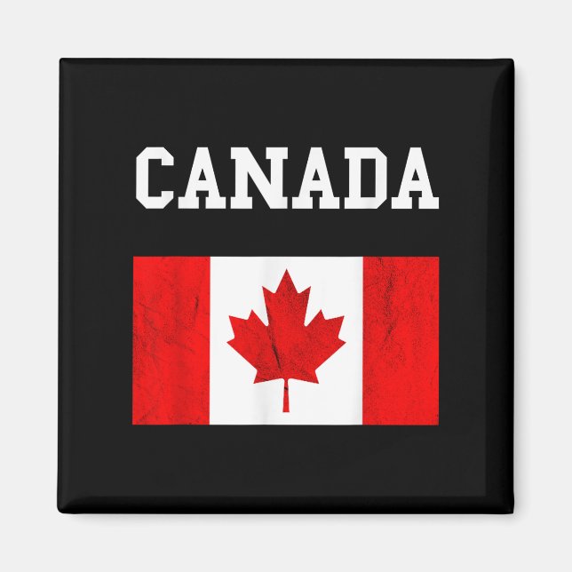 Íman canadense Flag Maple Leaf Canadian Flag (Frente)