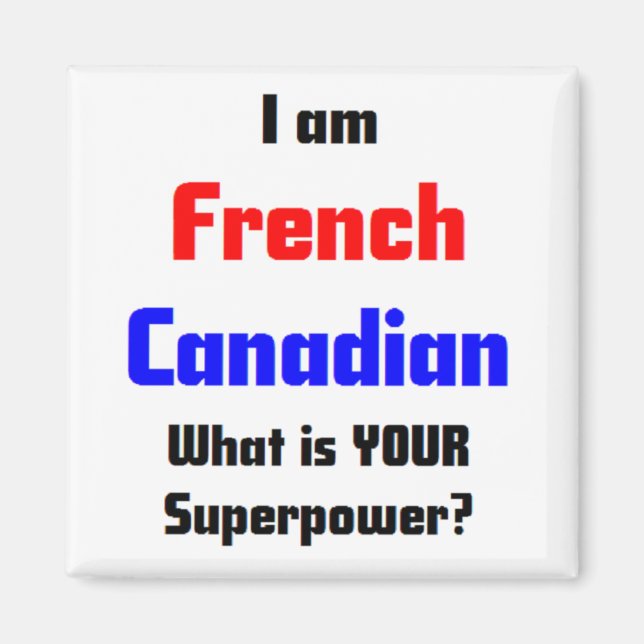Íman canadense francês (Frente)