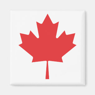 Íman Canadiano Maple Red Leaf Magnet - Canadá Souvenir