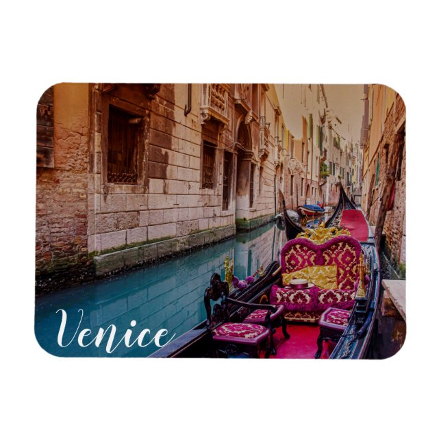 Íman Canal com gondola tradicional em Veneza, Itália (Horizontal)