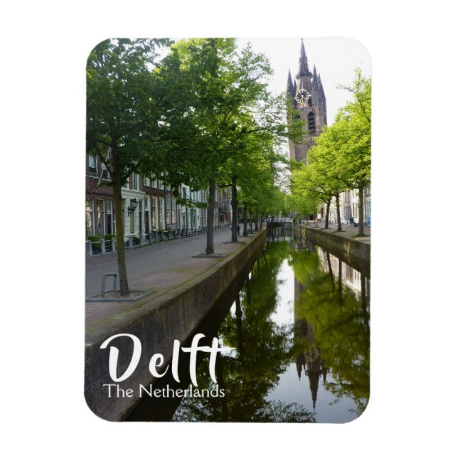 Íman Canal Delft & Oude Kerk (Vertical)