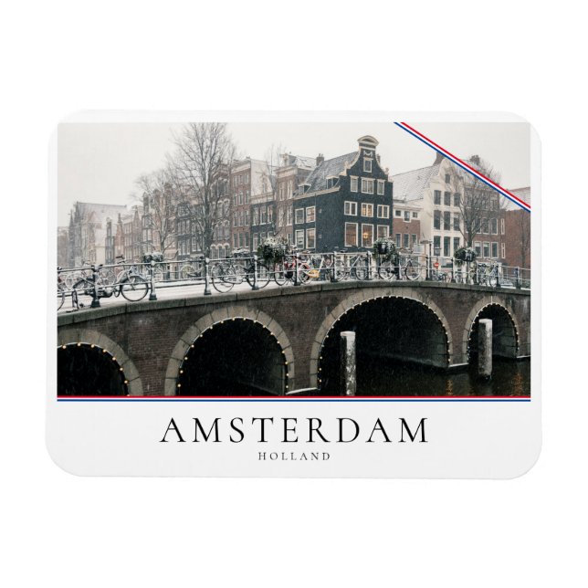 Íman Canal em Amsterdã no inverno (Horizontal)