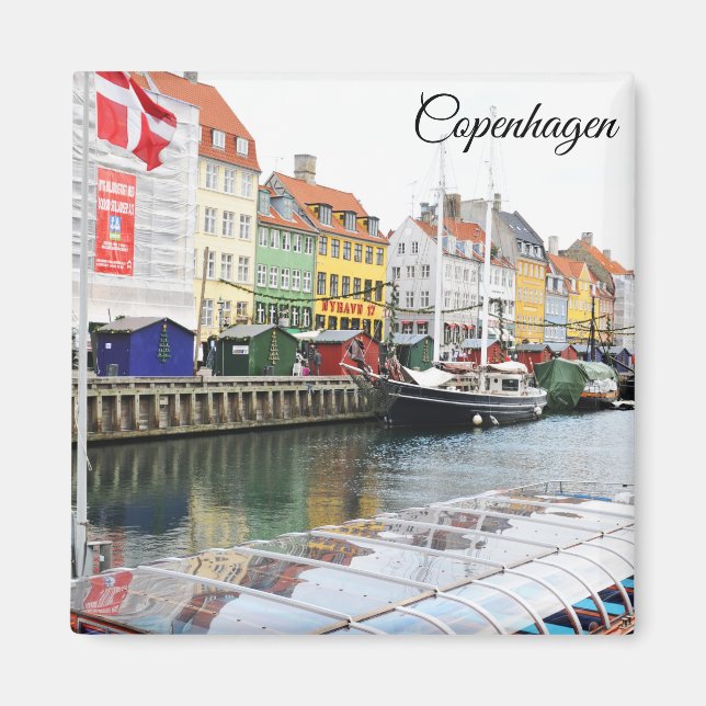 Íman Canal Nyhavn em Copenhaga, Danmark (Frente)