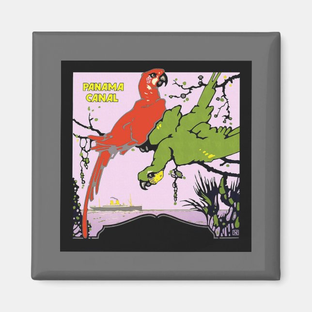 Íman Canal Vintage Panamá (Frente)