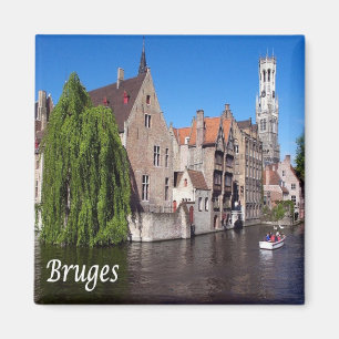 Íman Canal zBE052 BRUGES, Bélgica, Fridge