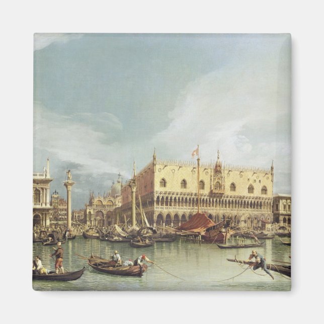 Íman Canaletto - O Molo, Veneza (Frente)
