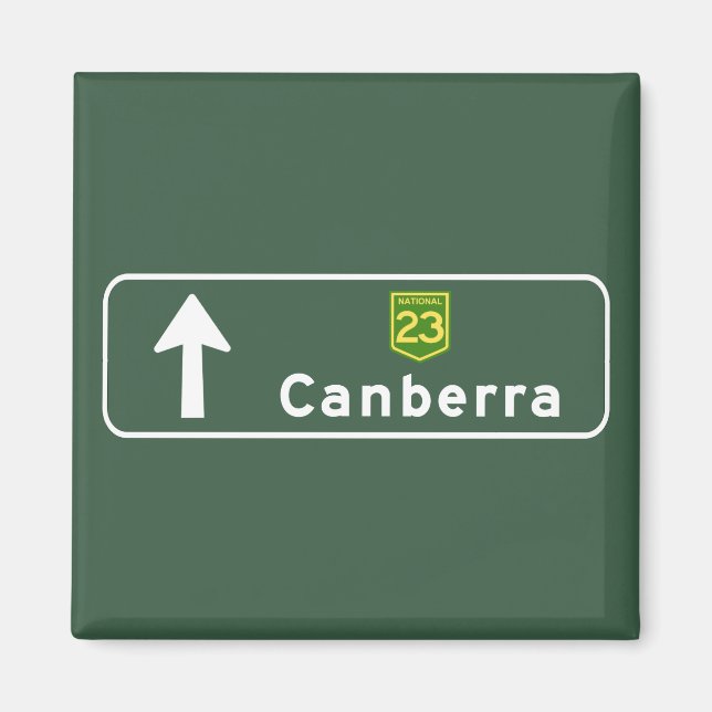 Íman Canberra, Austrália - Sinal rodoviário (Frente)