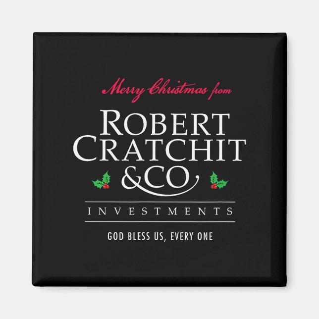 Íman Canção de Natal Robert Bob Cratchit Ebenezer Scroo (Frente)