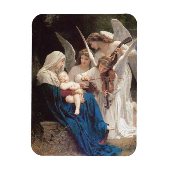 Íman Canção dos Anjos (1881) por Bouguereau (Vertical)