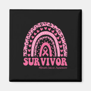 Íman Cancer Consciência Rosa Cancer Arco-Íris Sobrevivê