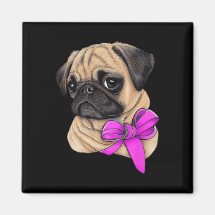 Íman Cancer da mama Sensibilização do Cancer Pug Mama