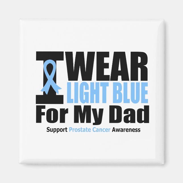 Íman Cancer Da Próstata Eu Visto Azul Claro Para O Meu  (Frente)