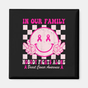 Íman Cancer De Consciência Do Design Mês Groovy Pink Pa