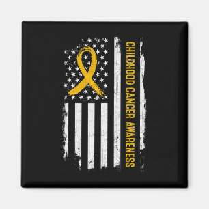 Íman Cancer de Infância Sensibilização Bandeira America