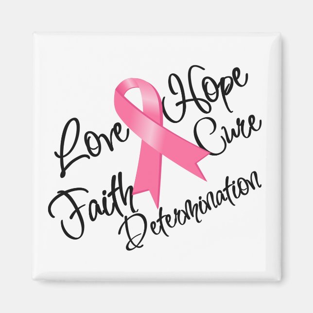 Íman Cancer De Mama Adora Determinação Da Esperança (Frente)