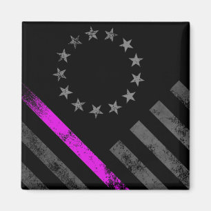 Íman Cancer de Mama em Linha Rosa Betsy Ross American F