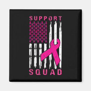 Íman Cancer de Mama em Quadrado de Suporte - Pink Suppo