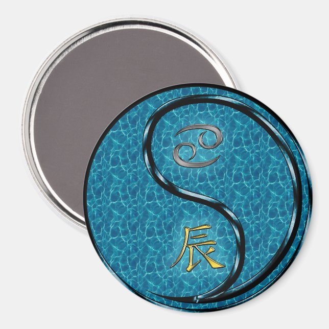 Íman Câncer & Dragão de Água (Front/Back)
