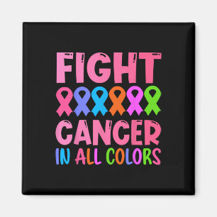 Íman Cancer em todas as faixas coloridas Sensibilização