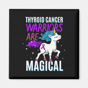 Íman Cancer Guerreiro Mágico Unicórnio Roxo Teal E Pino