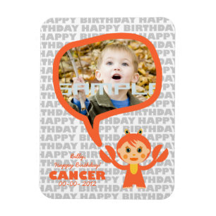 Íman Cancer Happy Birthday Keepsake for kids