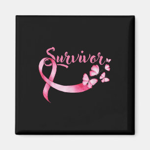 Íman Cancer Mama Consciência Borboletas Rosa Borboletas