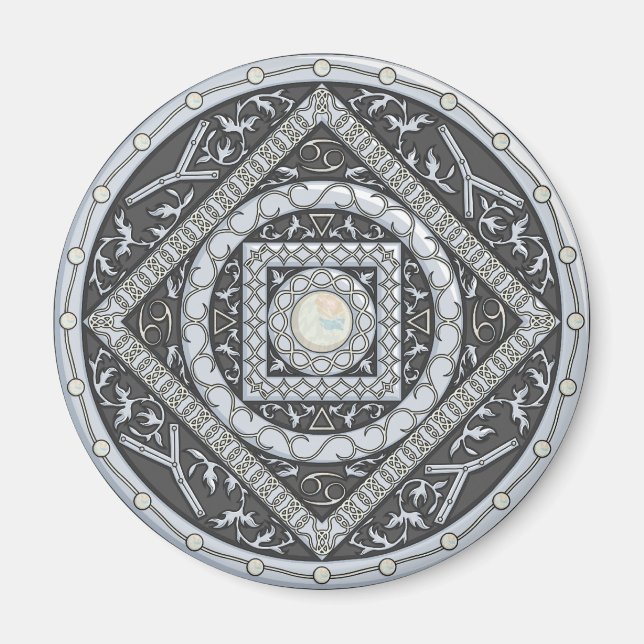Íman Cancer Mandala Magnet (Frente)