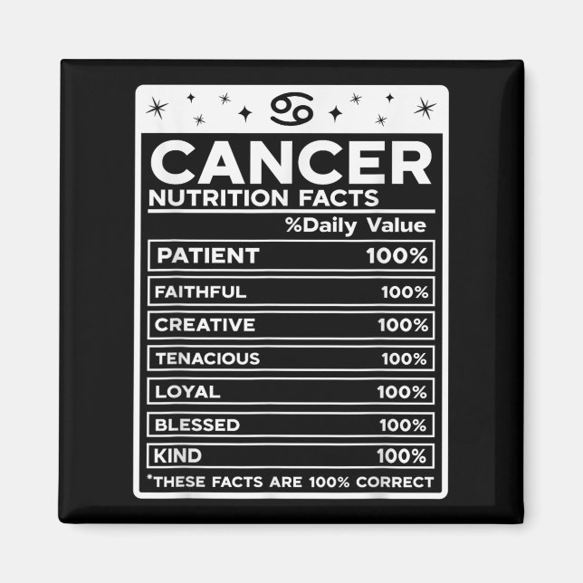 Íman Cancer Nutricional, Design bodiaco, Cancer (Frente)