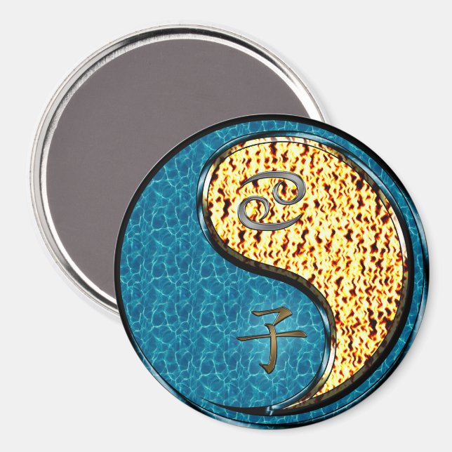 Íman Câncer & Rato de Fogo (Front/Back)