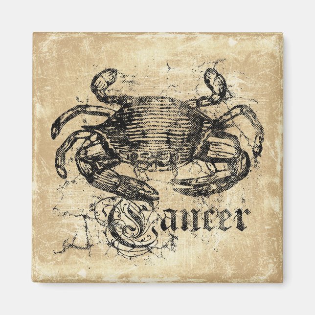 Íman Cancer Vintage Zodiac (Frente)