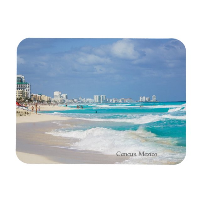 Íman Cancun Mexico Beach Magnet (Horizontal)
