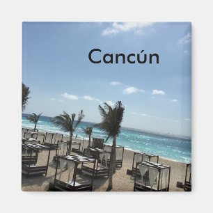Íman Cancún (México) - ímã quadrado de 2 polegadas