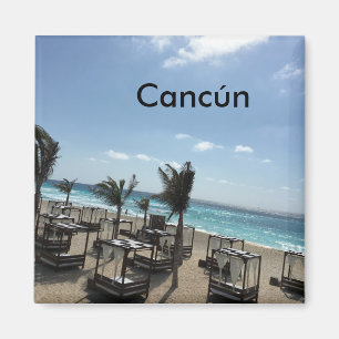 Íman Cancún (México) - quadrado do ímã de 2 pol