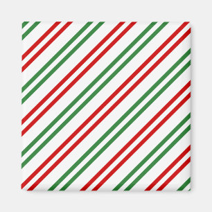 Íman Candy Cane Christmas Strips Red Green