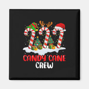 Íman Candy Cane Crew Família Engraçada De Natal Vincula