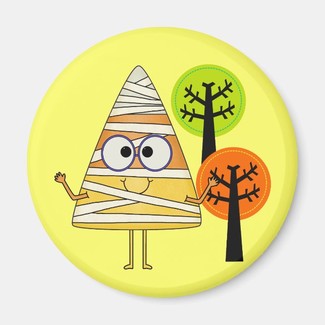 Íman Candy Corn Mummy Halloween (Frente)