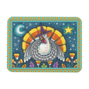 ÍMAN CANDY CORN TURKEY, CORAJOSO AGRADECIMENTO À ARTE F