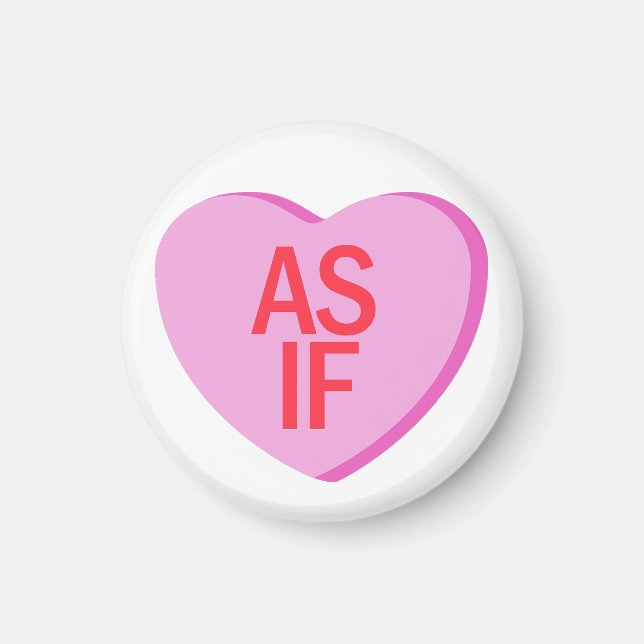 Íman Candy Heart - AS IF (Frente)