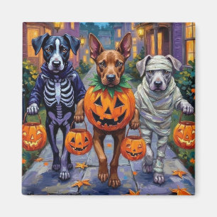 Íman Cane Corso Fazendo Trick-or-Treat em Fantasias de