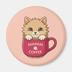 Íman Caneca de Café de Gatinho de Desenho Animado Fofo