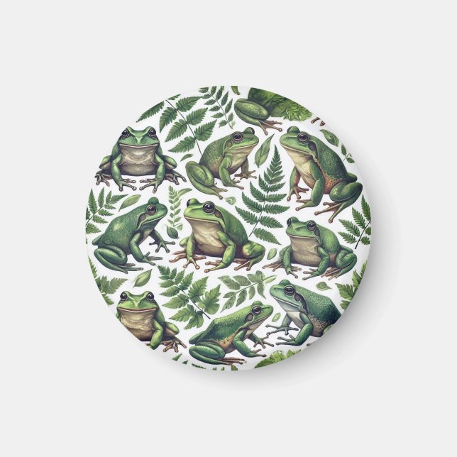 Íman Caneca de Rãs da Floresta (Frente)