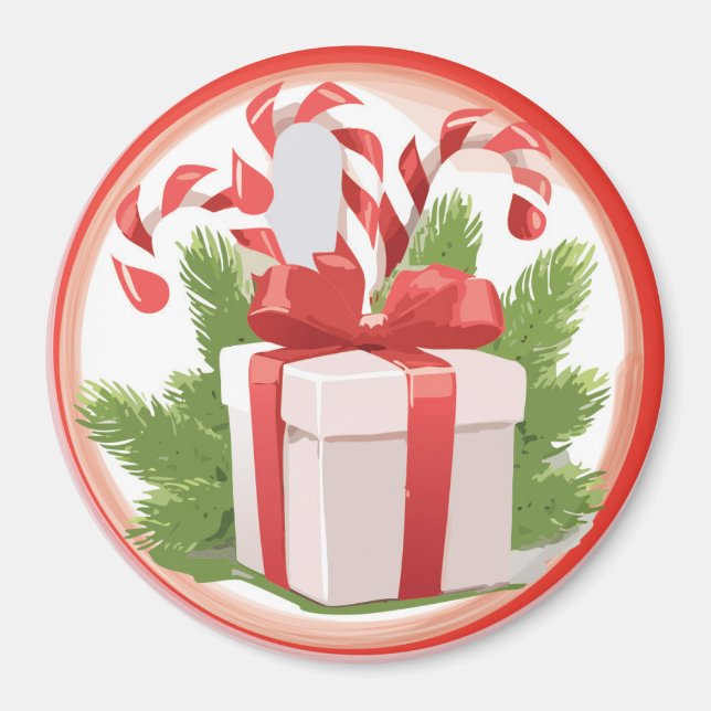 Íman Canes e Preseny de doces Natal de 2024 (Frente)