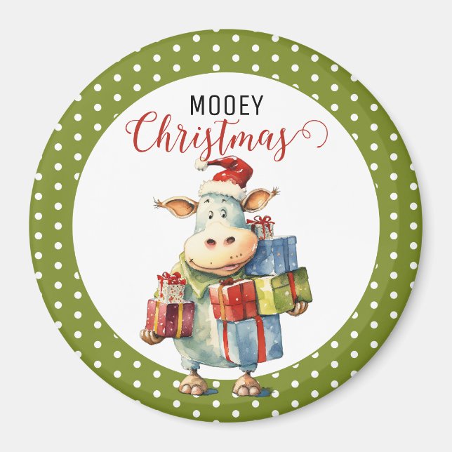 Íman Caneta de Vaca de Natal (Frente)