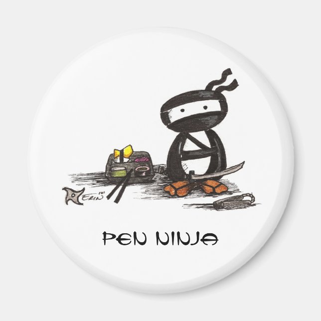 Íman Caneta Ninja (Frente)