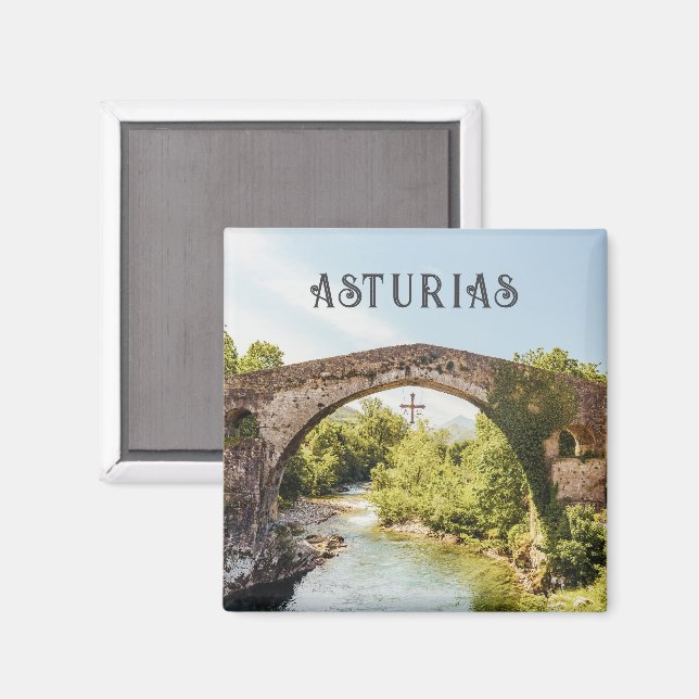 Íman Cangas de Onís bridge, Asturias travel (Front/Back)