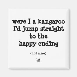 Íman canguru e felicidade