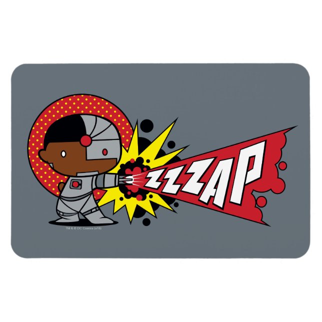 Íman Canhão Cibernético de Chibi Cyborg (Horizontal)